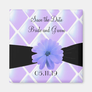 Aimant Diamants pourpres et fleurs