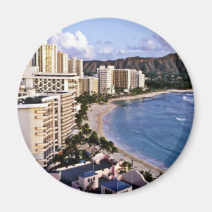 Aimant Diamond Head - Waikiki Beach, Oahu