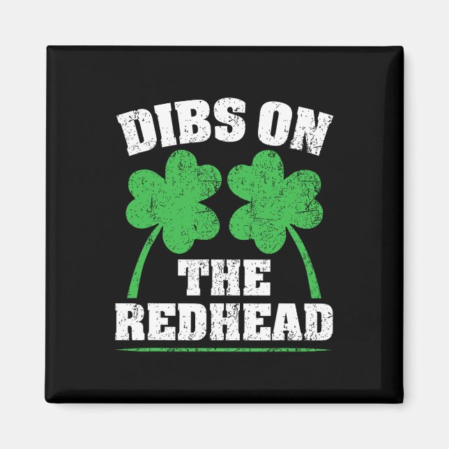 Aimant Dibs Sur La Rousse Drôle De Saint-Patrick Irlandai (Devant)