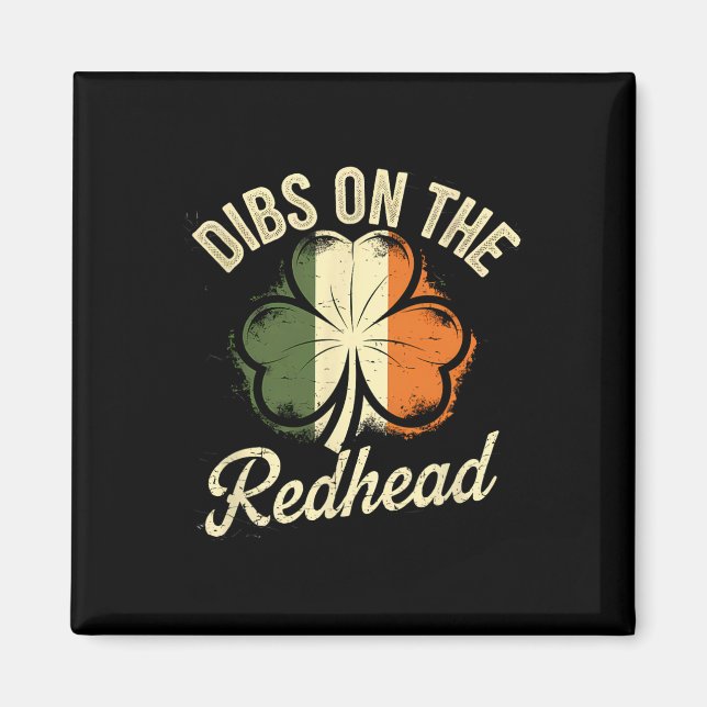 Aimant Dibs Sur La Rousse Fête Irlandaise Saint-Patrick T (Devant)