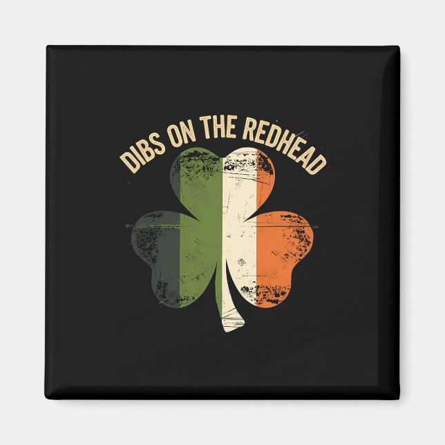 Aimant Dibs Sur La Rousse - Saint-Patrick 2025 Irlandais  (Devant)
