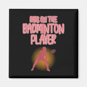 Aimant Dibs Sur Le Joueur Badminton Navette Entraîneur Gr