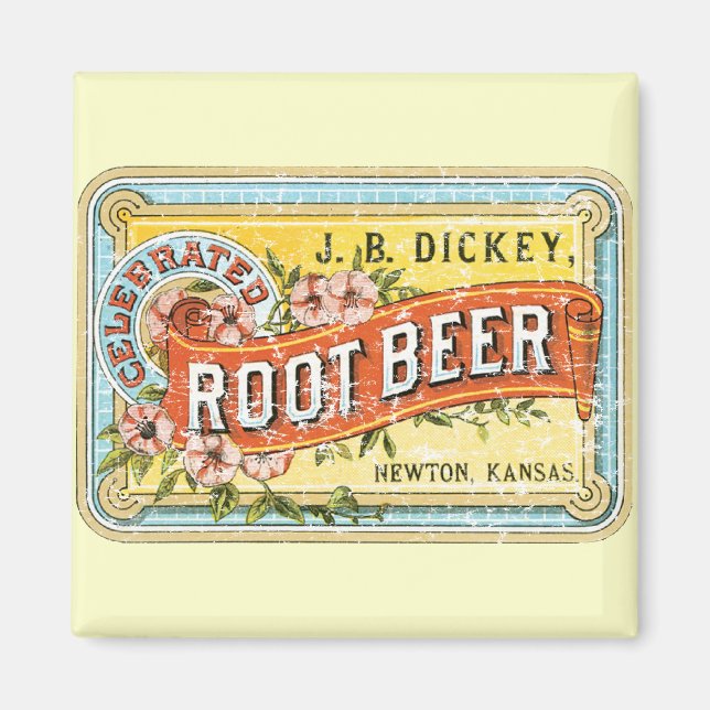 Aimant Dickey Root Beer-1899 - en détresse (Devant)