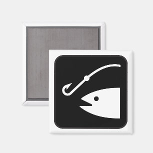 Aimant d'icône de pêche