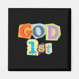 Aimant Dieu 1er – Christian Tee Premium Tri-blend