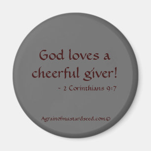 Aimant Dieu aime un généreux donneur