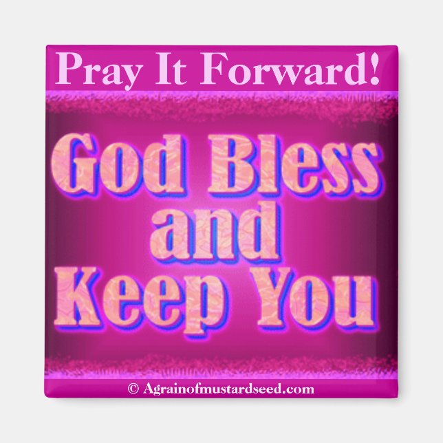 Aimant Dieu bénisse et te garde (Devant)