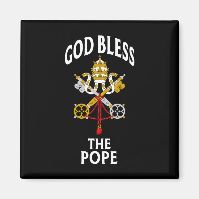 Aimant Dieu Bénit Le Pape Cimier Du Vatican Prière Cathol (Devant)