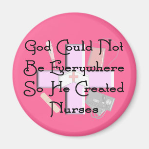 Aimant Dieu de cadeaux chrétiens d'infirmière "ne