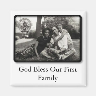 Aimant Dieu de ~ d'Obamas bénissent notre première