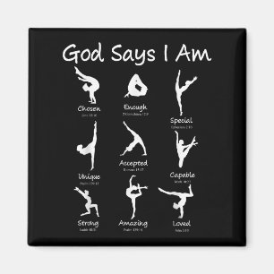 Aimant Dieu Dit Que Je Suis Gymnastique Ado fille Toddler