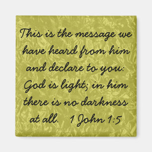 Aimant Dieu est 1:5 léger de John du vers 1 de bible