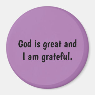 Aimant Dieu est grand et je suis reconnaissant - lavande