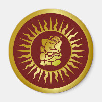 Dieu Ganesha Golden Sun Design