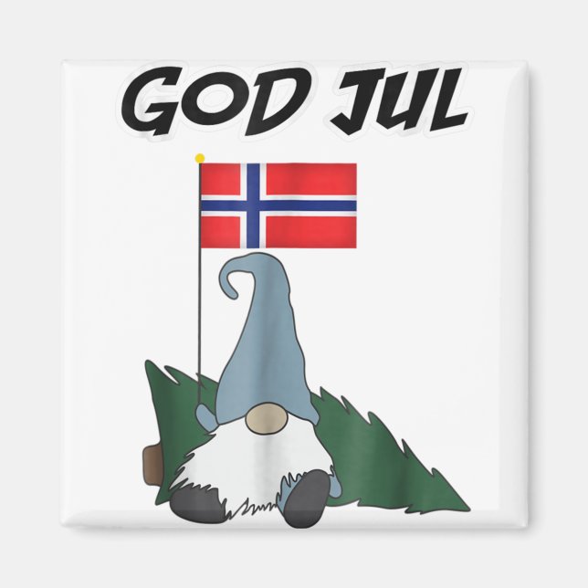 Aimant Dieu jul norwegian gnome t joyeux noël norway.p (Devant)