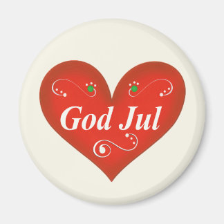 Aimant Dieu scandinave Jul Coeur de Noël