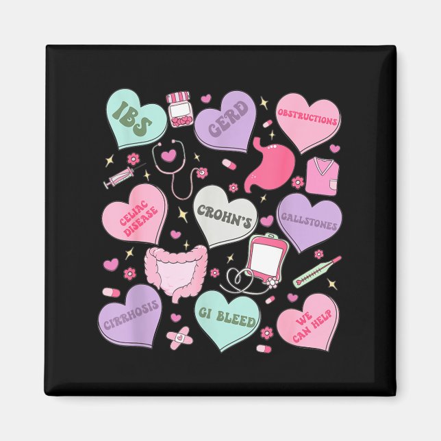 Aimant Digestive Divas Gastroenterology Nurse Valentine E (Devant)