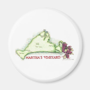 Aimant d'île de vignoble de Martha