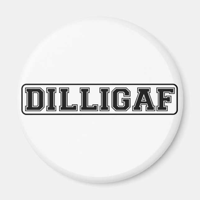 Aimant DILLIGAF - Drôle grossier "Ai-je l'air de donner u (Devant)