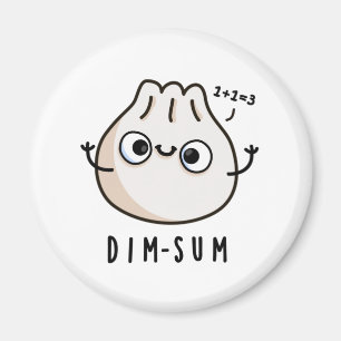 Aimant Dim-sum Funny Dimsum Math Pun