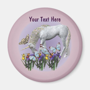 Aimant D'Imaginaire De La licorne Blanche Et Des P