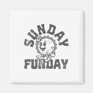 Aimant Dimanche amusant Footll Funday Mignon Soleil Vinta
