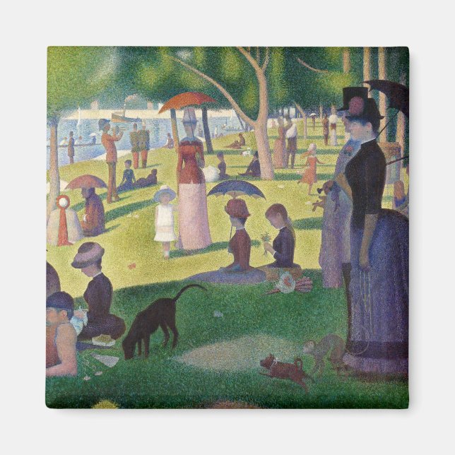 Aimant Dimanche après-midi sur l'île de La Grande Jatte (Devant)