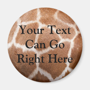 Aimant d'impression de girafe