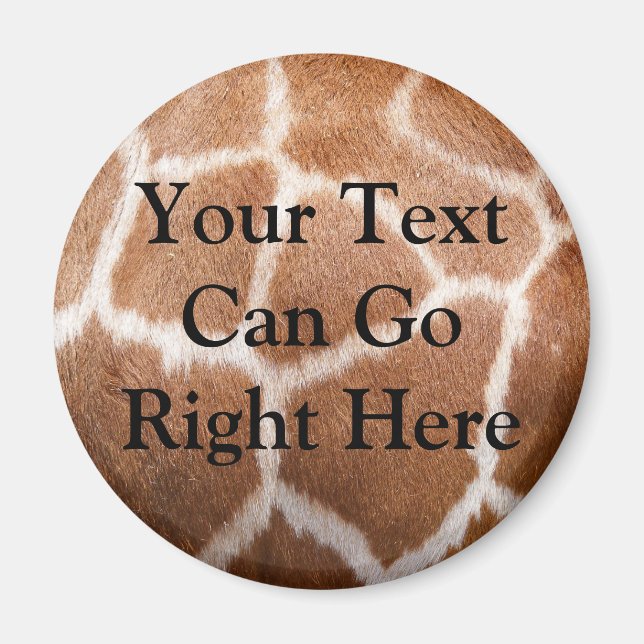 Aimant d'impression de girafe (Devant)