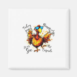 Aimant Dinde de Thanksgiving Gobbletill You Wobble Automn