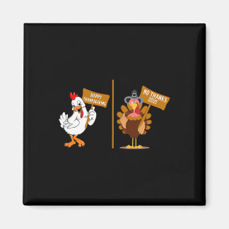 Aimant Dinde de Thanksgiving Non merci Grumpy Halloween A