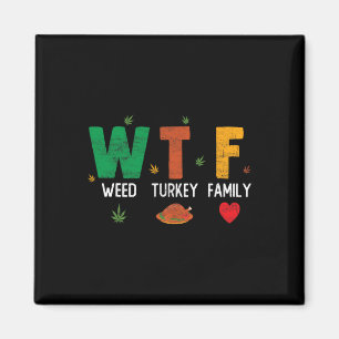 Aimant Dinde de vin Wtf1 Football - Amusant T-shirt de Th