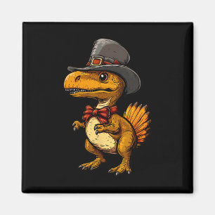 Aimant Dinde drôle de dinosaure de Thanksgiving Dinde mig