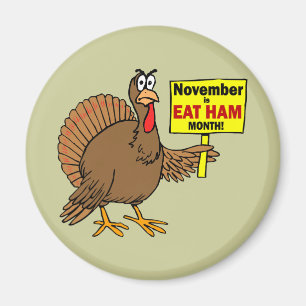 Aimant Dinde drôle de thanksgiving