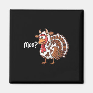 Aimant Dinde drôle meuglement Thanksgiving vache fausse a