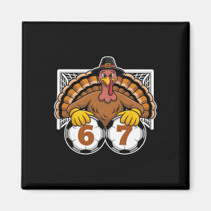Aimant Dinde Football 67 Mème Drôle de Thanksgiving Sport