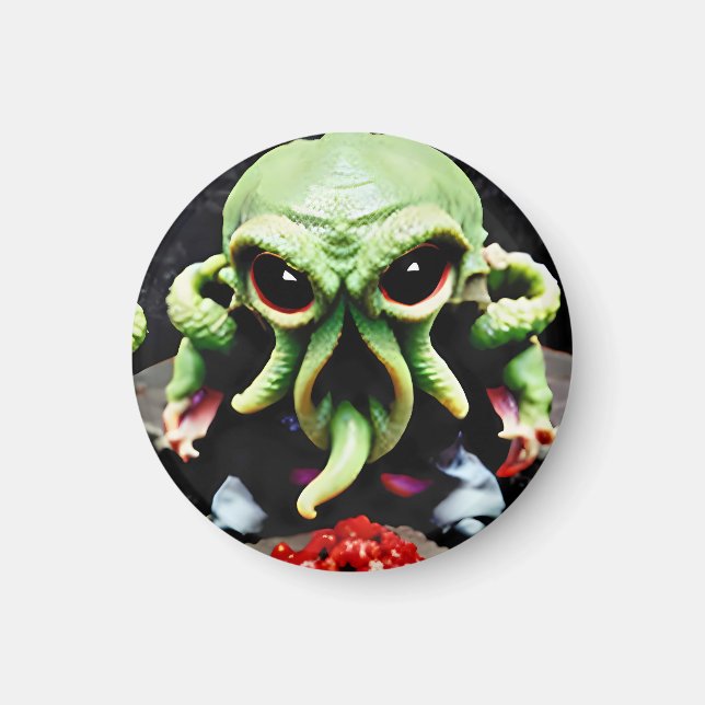 Aimant Dîner avec Cthulhu (Devant)
