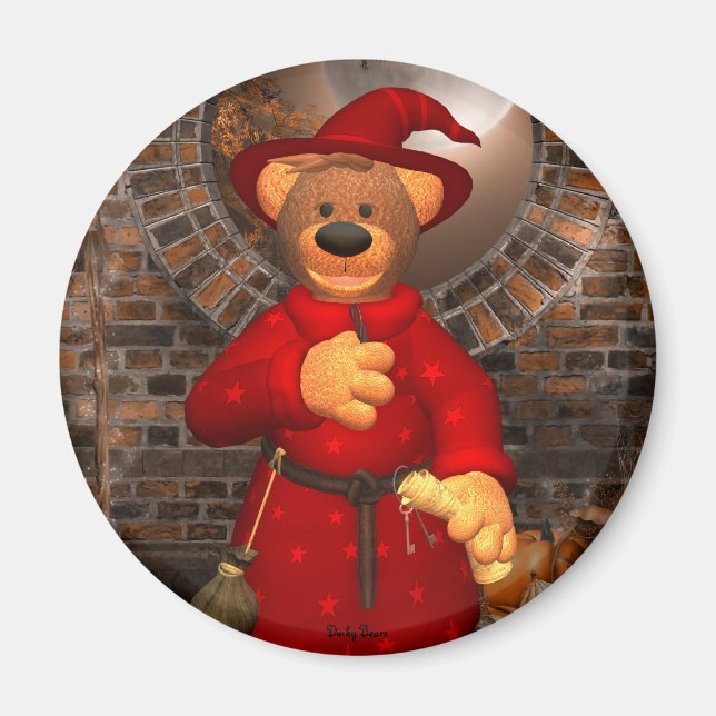 Aimant Dinky Bears Little Trick ou Treat Wizard (Devant)