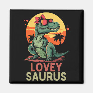 Aimant Dino Dinosaur Lovey-saurus T-rex Funny Trex