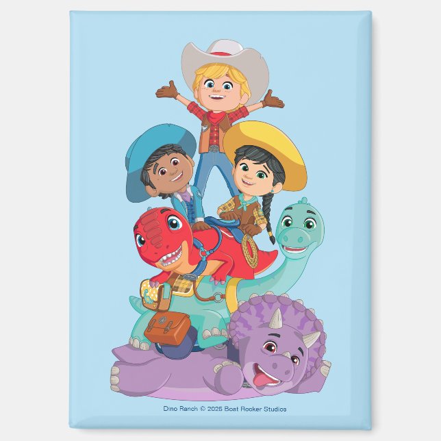 Aimant Dino Ranch Friends (Recto)