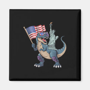 Aimant Dino Statue De La Liberté 4 juillet Drôle Garçons