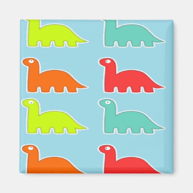 Aimant Dinos en bleu (Devant)