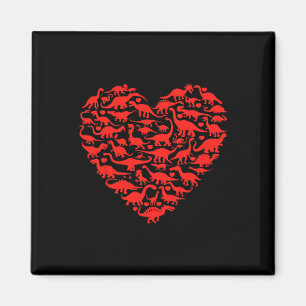 Aimant Dinosaur Amour Coeur T Rex Mignon Saint-Valentin G