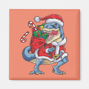 Aimant Dinosaur Noël Père Noël T rex Garçons Hommes