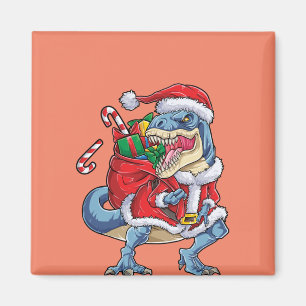 Aimant Dinosaur Noël Père Noël T rex Garçons Hommes