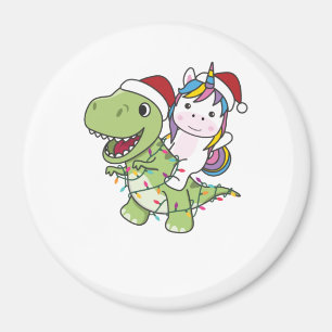 Aimant Dinosaur Noël Unicorne Hiver T-Rex Dino