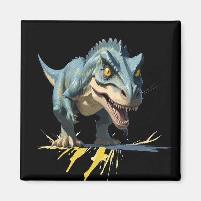 Aimant Dinosaur Vector Graphisme Art Portrait Animal Spir (Devant)