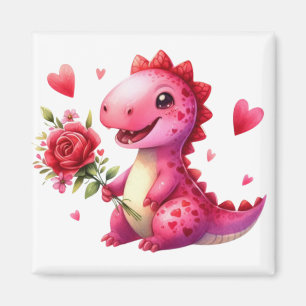 Aimant Dinosaure de la Saint Valentin