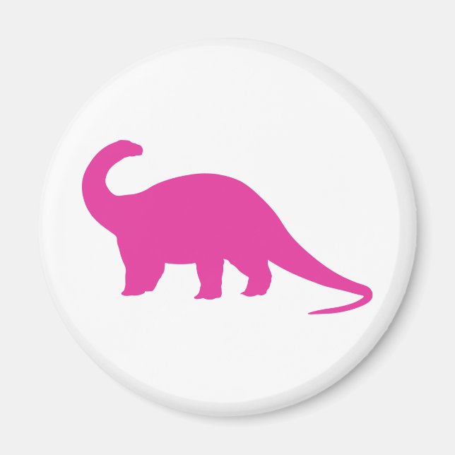 Aimant Dinosaure rose (Devant)