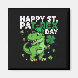 Aimant Dinosaure Saint-Patrick Chanceux Shamrock Irlandai